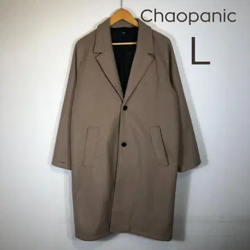 Chaopanic 체스터 코트 롱 코트 베이지