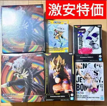 ONE PIECE 드래곤볼 최신 프라이스 피규어 6점 묶음 판매