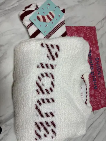 젤라또피케 룸웨어 세트 화이트/버건디