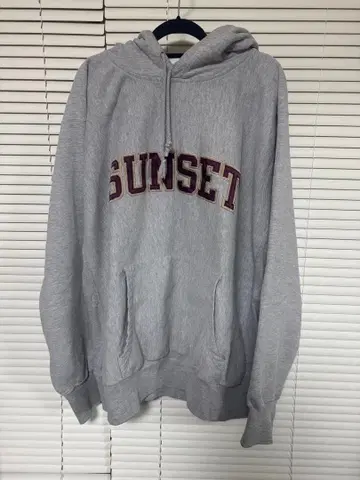 MV Sport 그레이 후드티 XL SUNSET 자수