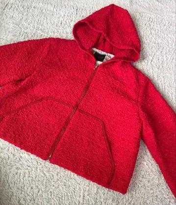 TOMORROW LAND 루미에 팬시 트위드 후디드 블루종