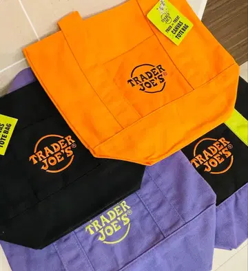 TRADER JOE'S 트레조 할로윈 미니 토트백 4색 세트