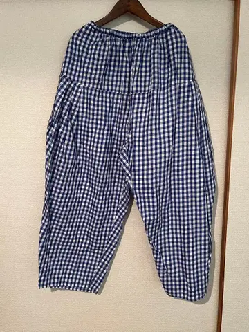 체크 무늬 팬츠/뷔르데사봉