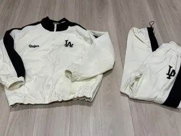 MLB 오버 사이즈 나일론 트랙 블루종