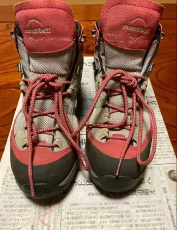 mont-bell 등산화 하이컷 핑크 그레이