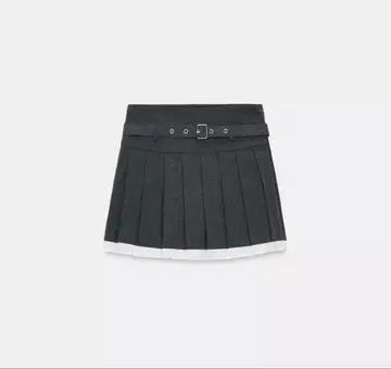 ZARA 대비 벨트 플리츠 스코트 (스커트) XS