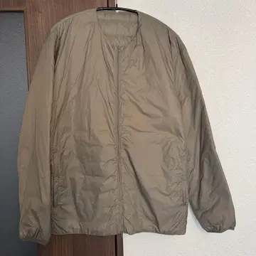MUJI Labo 경량 프렌치 다운 포켓터블 노카라 자켓 MUJI