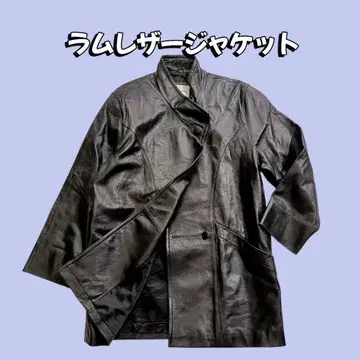 라무 가죽 자켓 이탈리아제 가죽 사용 블랙 모드