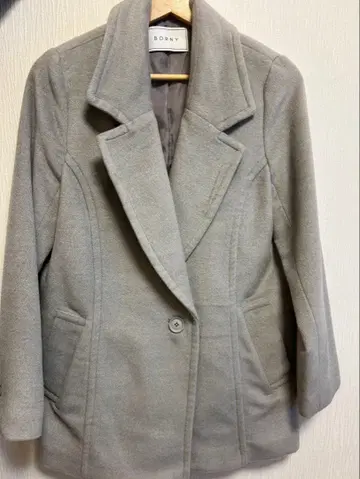 BORN 그레이 더블 브레스트 자켓