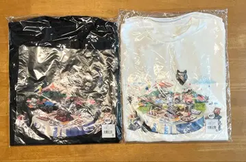 키요 고양이 T셔츠 남성용 블랙 화이트 2벌 세트 키요 고양이 파티