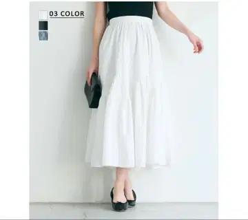 개더 절개 스커트