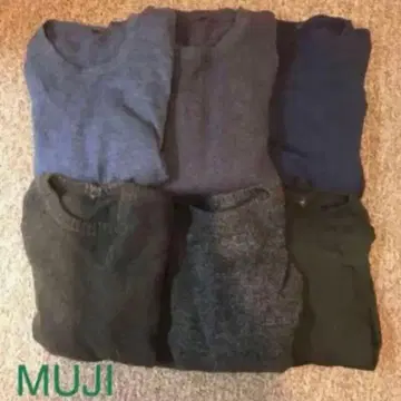 MUJI 남성용 니트 6점 묶음 판매