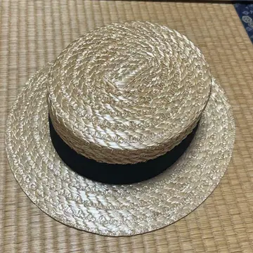 RETTER 캉캉 모자 스트로우 햇 꽃 보리 사이즈 L