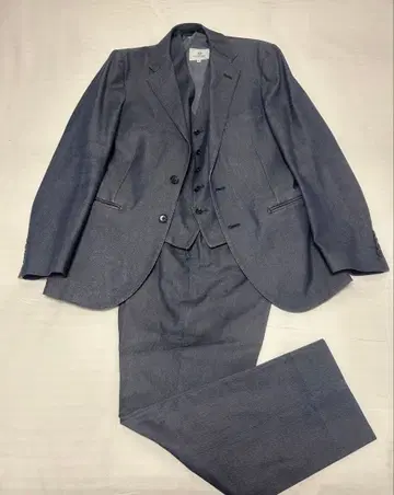 BRASS HEART 인디고 블루 비즈니스 정장 3세트