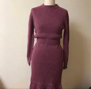 새상품 Lily Brown 니트 원피스 팥색 핑크 배송비 포함