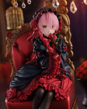 furyu 리제로 라무 렘 Gothic ver. 1/7 피규어