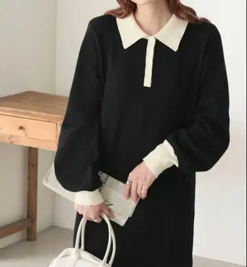 BONLECILL 지복의 카눌레 폴로 원피스 블랙 M