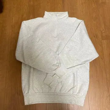 그레이 하프 지퍼 트레이닝복