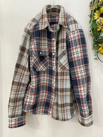 FIVE BROTHER 체크 무늬 플란넬 셔츠