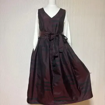 기모노 리메이크 오시마 명주 롱 원피스 점퍼 스커트