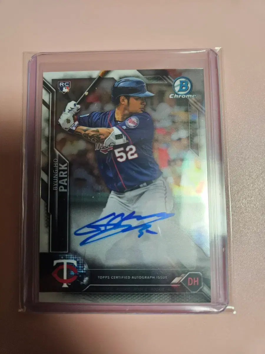 박병호 Bowman Chrome 오토 카드