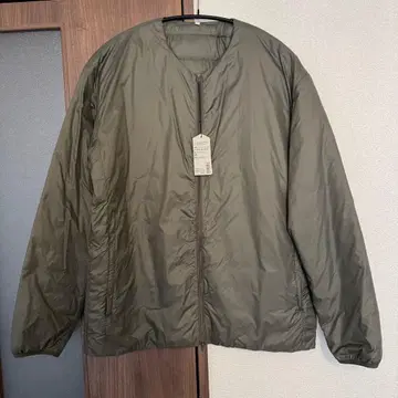 MUJI Labo 경량 프렌치 다운 포켓터블 노카라 자켓 MUJI