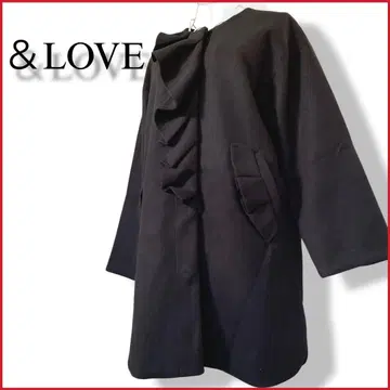 [택 포함 미사용] 앤드러브 워셔블 주역급 노블 페미닌 코트 프릴