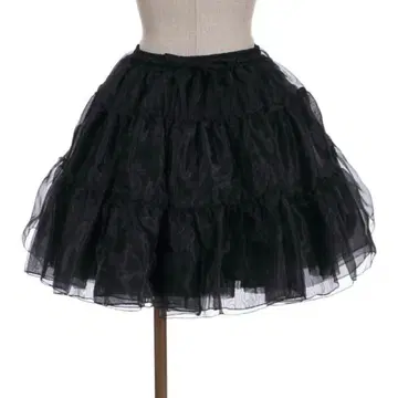 [새상품] axes femme kawaii 볼륨 오간자 파니에 블랙