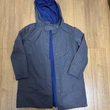 두클라쎄 그레이 후드 부착 리버서블