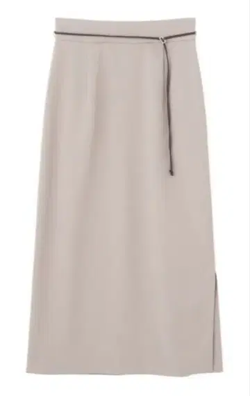 프로포션 바디 드레싱 벨트 부착 사이드 슬릿 타이트 스커트