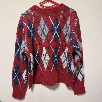 ALLISON BROWN 아가일 무늬 스웨터 니트 앨리슨 브라운