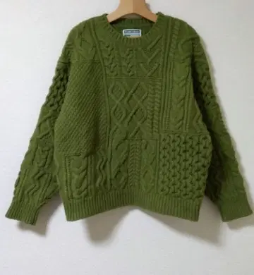 새상품급 FREAK'S STORE 피셔맨즈 니트 아란 니트