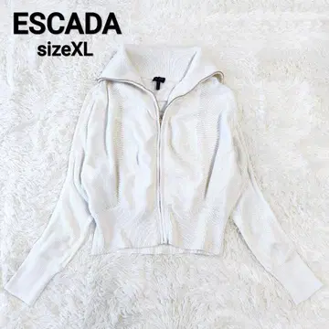 ESCADA SPORT 지퍼 니트 하이넥 풀오버
