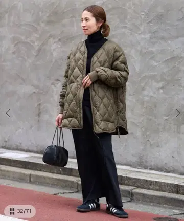 프레임워크 TAION/타이온 별주 후드 비브스 포함 블루종 2 카키