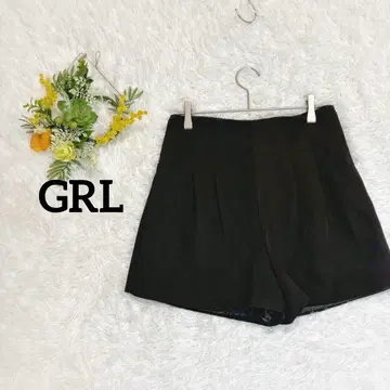 [그레일] 하이웨스트 턱 숏팬츠 엘레강트 블랙