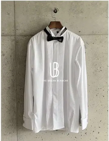 [ 어반 블랑슈 ] 셔츠 남성용 턱시도 커프스 나비 넥타이 신랑용 장갑