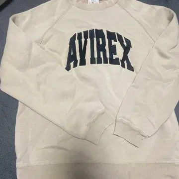 AVIREX 베이지 로고 트레이닝복