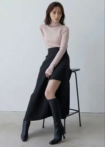 [미사용] anuans 비대칭 레이어드 스커트