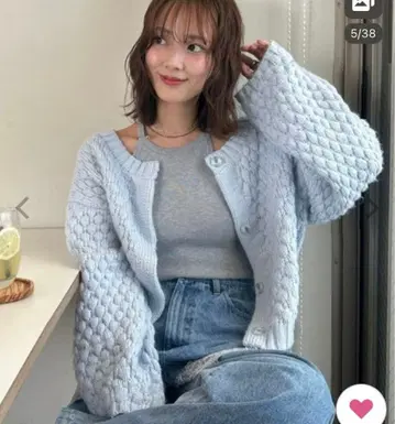 포코포코 니트 가디건