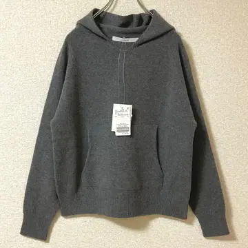 압축 울 후드 풀오버 그레이 프레임워크