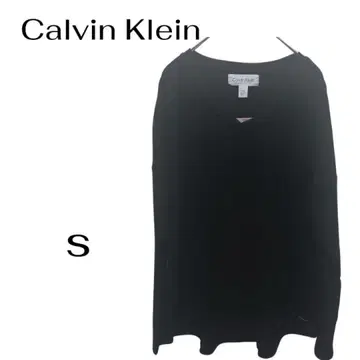 [캘빈 클라인] V넥 긴팔 티셔츠 루즈핏 빅사이즈 S