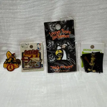 루니툰즈 핑 배지 4개 세트