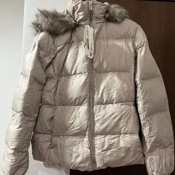 ZARA 베이지 패딩 자켓 L 사이즈 퍼 포함