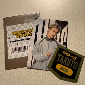 MAZZEL 타쿠토 포토 카드 스티커 세트