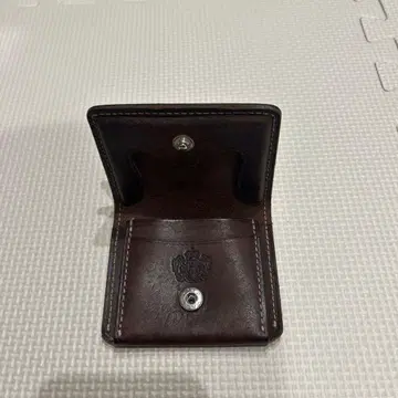 YOSHIDA 가죽 코인 케이스 브라운