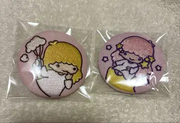 키키라라 트레이딩 자수 캔뱃지 도쿄역 팝업 리틀트윈스타