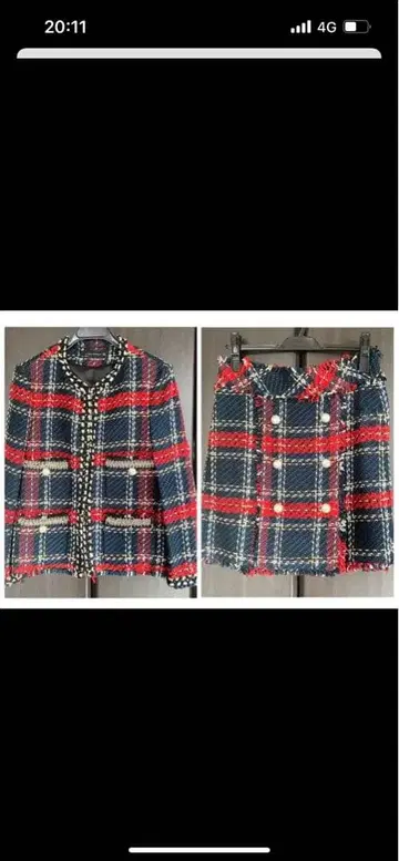 zara 트위드 자켓과 스커트 셋업