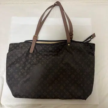 러셋 나일론 토트백 그레이 핑크