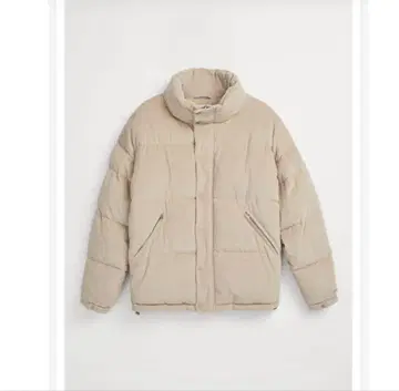 ZARA 코듀로이 퍼프 자켓 화이트/베이지 새상품급