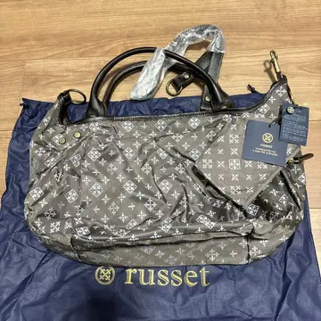 russet 그레이 패턴 숄더백